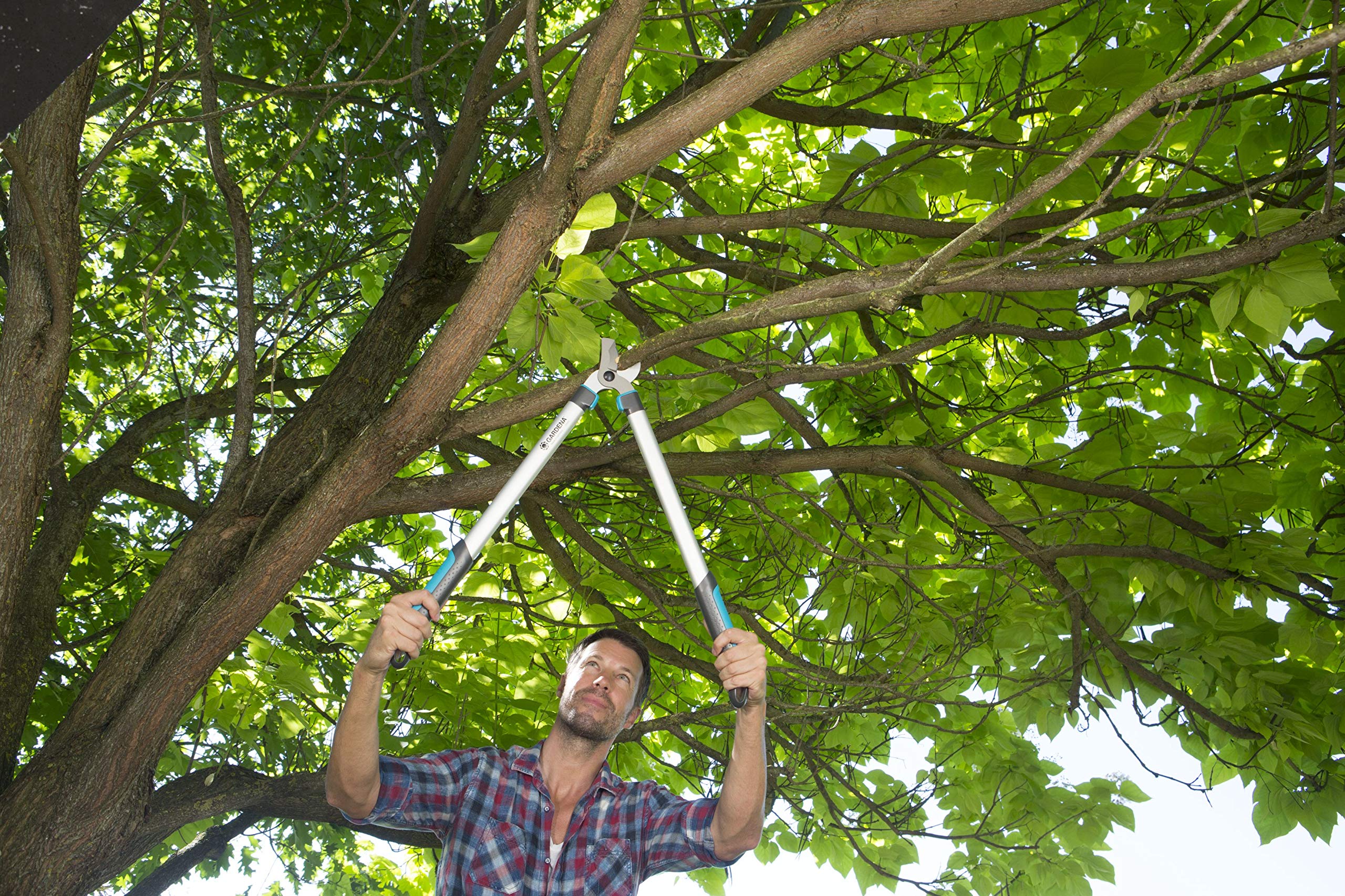 GARDENA (12003) Bypass Loppers Pruning Shears - Heavy Duty Steel Blade for Cutting in Garden, 27" Handle - Pruning Shears Cut up to 1.65" Inch Diameter Branches. Made in Germany - Image 8